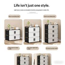 3/4/5/6/7 Tier Shoe Rack, Suitable For Wardrobe, Plastic Shoe Rack, Shoe Storage Box, Stackable Transparent Door Shoe Box, Easy To Assemble Shoe Cabinet, Accessories For Living Room Entryway, Bedroom And Dorm, Storage And Organization. Kitchen Storage Shelf, Living Room Toy Rack, Bedside Cabinet, Christmas Gift, Storage Box - Multicolor - View 11