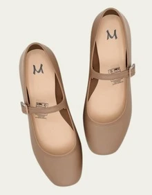 Women's Mary Jane Ballerina Flat With Round Toe, Classic Miss Miss - 裸體 - 查看 4