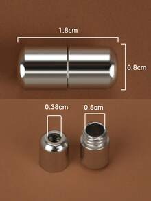 QKC 5双装铝制男女鞋带扣金属鞋带锁儿童成人免系懒人鞋带胶囊扣配件 - 彩色 - 查看 7