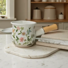 1个搪瓷奶锅，10厘米迷你黄油锅，陶瓷婴儿辅食锅，咖啡杯，可煮果酱，搪瓷迷你双嘴单柄奶锅，搪瓷黄油锅，单柄婴儿辅食锅，日式中药面膜锅，浓缩迷你奶锅，迷你搪瓷烘焙黄油锅，适用于煮果酱、咖啡、茶、牛奶