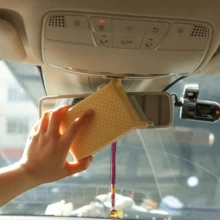 1/2英寸超柔软超细纤维汽车清洁海绵，双面无纺布绒面海绵块，用于清洁汽车玻璃、除雾打蜡、洗车和内饰清洁，吸水性强且可膨胀