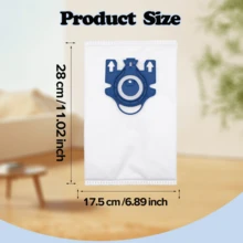 3/6/12 piezas Bolsas de polvo 3D talla grande gruesas para aspiradoras Miele de la serie GN, C2 C3 S2 S5 S8 S400, accesorios para aspiradora