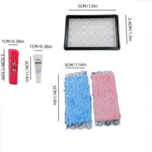 5pcs/Set Doll House Mini Soap And Towel Set, Mini Bathroom Decor Model, Mini Soap And Towel Combo Set, Photography Prop Miniature Scene BJD Prop, Adorable Realistic Mini Soap + Towel Set, Miniature Decoration - Multicolor - View 9