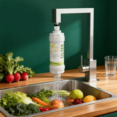 Home Improvement Kitchen & Bath Water Purification Equipment Faucet Water Purifier, Home Faucet Mounted Water Purifier With Dual Outlets, Portable Kitchen Water Filter, Tap Water Filter