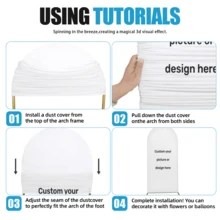 定制弹性拱门罩，个性化照片拱门套装，定制涤纶弹性婚礼单身派对拱门套装，定制拱门背景罩，适用于圆形顶部背景框，生日派对，主题派对，婚礼拱门背景罩，多种尺寸可选，永恒之爱 - 彩色 - 查看 6