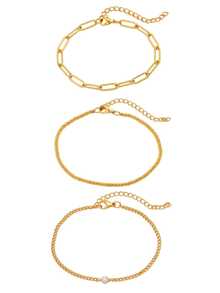 Aomogo 2入組嘻哈時尚不銹鋼粗鏈手鍊，男女通用日常佩戴 - 手鍊 - 查看 13