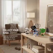 Star Wars 1/3/4件套星球大战暴风兵可动人偶，星球大战桌面摆件、汽车摆件、房间摆件，情人节收藏礼物，DIY