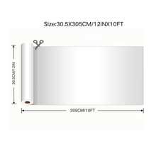 1PC Self-Adhesive Vinyl, Adhesive Vinyl Roll For All Cutting Machine, For Decor Sticker, Car Decal, Scrapbooking, Signs, Glossy - G913 White - View 3