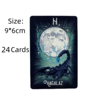 The Witch's Familiar Runic Oracle Card Fate Divination Prophecy Board Tarot Deck Card Family Party Playing Game - Black - View 5