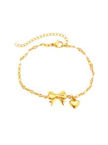 1入18K鍍金不鏽鋼細鍊手鐲，優雅手鐲珠寶 - 手鍊 - 查看 15