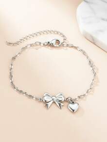 1pc 18K Gold-Plated Stainless Steel Fine Chain Bracelet, Elegant Bracelet Jewelry