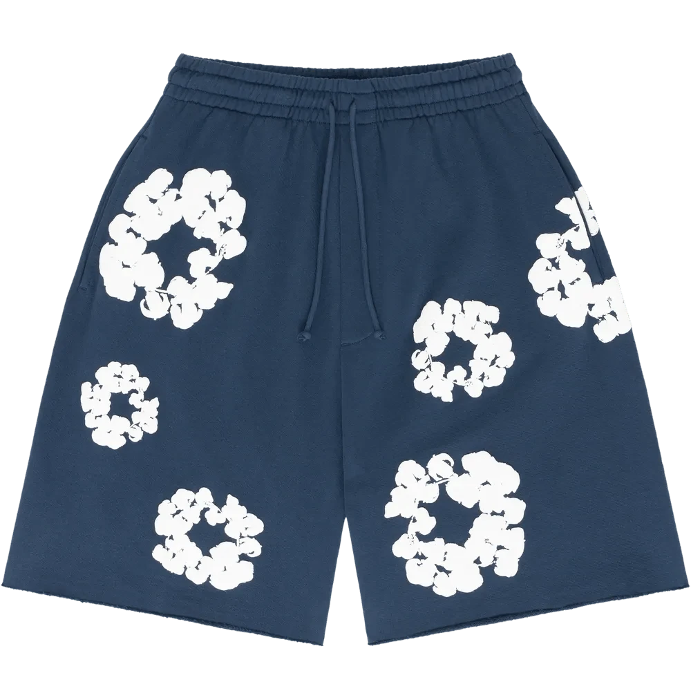 Denim Tears 'Sweatpants 'The Cotton Wreath' Pants Graphic And Drawstring For Unisex Adult - SOLE SERIOUSS, Women's Casual Drawstring With Modern Men Breathable Technology, Versatile Street Style Joggers Suitable For Streetwear, Casual Daily Wear, Weekend Outings, Music Festivals, Social Gatherings And More, Making It A Great Gift For Boyfriends Or Husbands.Sweatpants Sweats Wide For Men Sweat Pants Baggy Sweatpants - Màu xanh hải quân - Xem 1