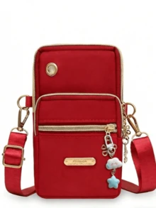 Women's Fashion Multi-Zipper Phone Bag With Metal Decor Wristlet Crossbody Arm Bag Handheld Wallet Purse For Women Wallet Purse Wallet Small Wallet Bags Ladies Sling Sling Bag Women Mini Wallet Purses For Woman Wallet For Ladies - Multicolor - View 5