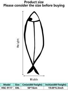 1 pieza (20-60cm), Decoración de pared de pez de metal estilizado, con diseños de peces de patrones negros detallados, en un estilo minimalista artístico, ideal para amantes de la decoración del hogar moderna, tema minimalista acuático - perfecto para Halloween/Navidad/Día del Niño, fiestas en el hogar/proyectos DIY/inauguraciones de casa, cocina/sala de estar/dormitorio/balcón, primavera/verano, colgante decorativo - Multicolor - Ver 38