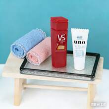 5pcs/Set Doll House Mini Soap And Towel Set, Mini Bathroom Decor Model, Mini Soap And Towel Combo Set, Photography Prop Miniature Scene BJD Prop, Adorable Realistic Mini Soap + Towel Set, Miniature Decoration - Multicolor - View 4
