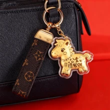1pc Chinese New Year Horse Theme Keychain/Phone Strap/Bag Charm, Designs Include "Overnight Wealth", "Instant Riches", "Immediate Prosperity"; Keychain, New Year Gift, Gift For Relatives, Close Friends, And Back To School - Multicolor - View 9