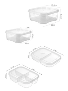 1/5 hộp đựng thực phẩm chuẩn bị sẵn - Hộp cơm bento 6 ngăn có thể tái sử dụng, phù hợp cho gia đình, trường học, công sở và du lịch, có thể dùng làm hộp đựng thức ăn, hộp đựng đồ ăn nhẹ, hộp cơm trưa kiểm soát khẩu phần cho người lớn, khay đựng trái cây. - Nhiều màu - Xem 10
