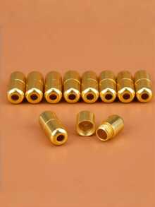 QKC 5双装铝制男女鞋带扣金属鞋带锁儿童成人免系懒人鞋带胶囊扣配件 - 彩色 - 查看 8