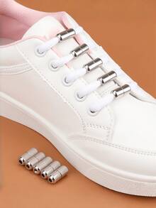 QKC 5双装铝制男女鞋带扣金属鞋带锁儿童成人免系懒人鞋带胶囊扣配件 - 彩色 - 查看 6