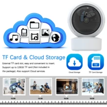 智能 4MP 1440P 室內 WiFi PTZ 攝影機 USB 供電，適用寵物監控/長輩照護，具備動態偵測、自動追蹤、雙向語音、紅外線夜視、355° PTZ 功能，24 小時監控，適合居家安全及其他場合 - 白色 - 查看 10