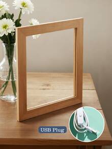 1pc Custom Couple Collage Photo Led Night Light, Personalized Acrylic Night Light With Photo & Text, Custom Photo Lamp, Personalized Photo Collage LED Light, Couple Picture Frame, Personalized Photo Collage Gift, Bedroom Night Light, Birthday Gift, Couple Gift, Unique Wedding Gift, Anniversary Gift For Winter - Mirror Night Light - View 7