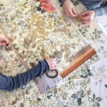 1000pcs Large Jigsaw Puzzle, Owl On Crescent Moon Branch, Vibrant Mixed Colors, DIY Adult & Teen Stress Relief Intellectual Challenge Game, Family Interactive Entertainment Puzzle, Frameless Home/Office Decor, Ideal Gift For Birthday, Holiday Party, New Year - Multicolor - View 6