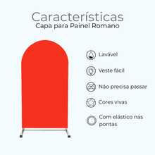 Uma Capa Para Painel Romano Picolé Tecido Em Malha Gel Cor Única Decoração Festa Evento 2,0m X 1,0m - Amarelo mostarda - Visão 4