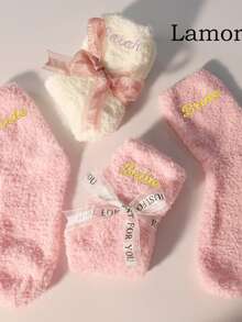 1 Pc Personalised Embroidery Socks, Custom Stockings, Unisex Custom Socks, Bridesmaid Gifts, Socks With Name Embroidery