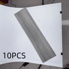 10pcs 40x15cm PVC Floor Stickers, Textured PVC Floor Tiles, Easy To Install And Remove Floor Decals