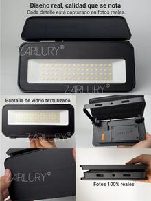 Zarlury Lámpara Solar de Pared 1200LM con Sensor PIR, 3 Modos + 3 Tonos de Luz, Batería Desmontable 3600mAh, Vidrio Texturizado, IP65 para Jardín, Terraza, Entrada y Pasillos. Fácil instalación y súper brillante. - Negro - Ver 8