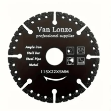 115*22*5mm/125*22*5mm Diamond Cutting Discs, Diamond Saw Blades For Cutting Iron, Steel Bars, Metal Plates, Aluminum And Other Materials - Black - View 9