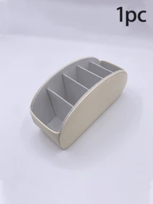 5-Slot Remote Control Organizer Box - Fits TV/DVR/Cable Box, Space Saving For Living Room, Home Office, Bedroom - Holds 1, 2, 3, 4, 5 Remotes - Also Works As Desktop Organizer For Glasses, Pens, Media Players And Remotes, Classic Design, Sturdy Construction, Great For Office, Christmas Gift, Valentine's Day Gift Or Holiday Gift