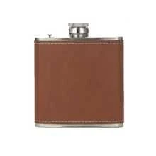 1个定制皮革酒壶，不锈钢便携式酒壶，可个性化刻字，复古简约设计，可重复使用，适合伴郎、父亲节、生日、周年纪念日、送给丈夫、爸爸、男友的礼物，伴郎礼物，婚礼派对礼物