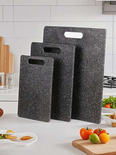 1/3PCS Marble Cutting Board Set, Household Fruit Cutting Board, Children's Food Cutting Board, Raw And Cooked Separation Cutting Board, Kitchen Food Cutting Board