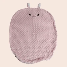 1 pieza Funda para almohadilla inclinada anti-escupir para bebé (solo la funda), almohadilla de alimentación para recién nacidos, almohada en cuña anti-asfixia, almohada de lactancia, funda extraíble y lavable (sin relleno)