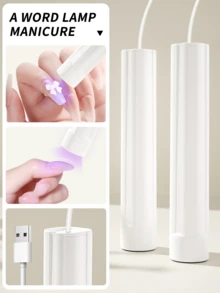 XEIJAYI 白色 [不含電池] 便攜式美甲 LED 照甲燈筆 Mini 假指甲烘乾燈 單指烘乾機 適用指甲、腳趾甲、凝膠指甲油 LED 燈 - 白色 - 查看 3
