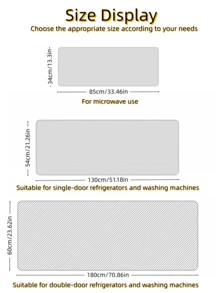 Multi-Functional Refrigerator Dust Cover With Storage Bag For Single Double Door Models Dustproof Washing Machine Microwave Protection Organizer Waterproof Kitchen Appliance Cover For Home - Multicolor - View 10
