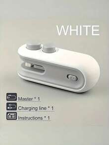 150mAh迷你可充电二合一热封机带切割器，适用于薯片、塑料袋等，保持食物新鲜，小型封口机带刀片，USB充电真空封口机，食品储存封口机