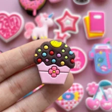 10/20/30pcs Random Mixed Pink Series Shoe Charms, Pink Shoe Decorations Set - PVC Shoe Accessories, Creative Streetwear Style Shoe Clips, Detachable Perfect DIY Decor - Ideal Christmas And Birthday Gift - Random Series - View 4