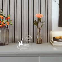 2D Flat - 1pc Heart-Shaped Acrylic Desktop Decor Ornament - Gift For Women - Living Room Or Desk Decor - Hotel Lobby Decor - Cafe Decor - Valentine's Day Gift - Mother's Day Gift - Back To School Gift - Unique Gift For Sister, Mom, Coworker, Classmate - Multicolor - View 4