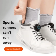 Cordones de zapatos elásticos sin atar con botón giratorio - Adecuados para deportes al aire libre, vida doméstica, artículos del hogar, zapatos, hebillas y cordones de zapatos, zapatos, selecciones de primavera y verano, regalos para damas de honor, habitación, decoración de dormitorio, playa, viaje, para hombres, para mujeres, vacaciones, Día de la Mujer, artículos esenciales de viaje, recuerdos de boda, Y2k, dormitorio, accesorios de coche para mujeres, decoración de cocina, cosas lindas - Multicolor - Ver 7