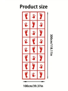 1 set de tapis de jeu interactif, taille 39.37 X 18.11 pouces, pliable, lavable, portable, convient pour les jeux de Noël, les jeux de famille, les jeux de table, les fournitures de fête de Noël, les cadeaux pour hommes, les fournitures de fête, l'aventure en plein air, le team building et les divertissements familiaux. - Multicolore - Voir 11