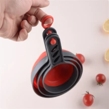 1pc Foldable Plastic Funnel, Kitchen Oil Strainer, Flour Jam Liquid Funnel, Small Kitchen Tool - Multicolor - View 9