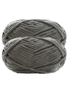 1/2pcs Velvet Soft Yarn, 50g/Pc, 60m/Pc, Handmade DIY Knitting Medium Chunky Yarn Popsicle Yarn, Bulky Polyester Soft Knitting Yarn, Suitable For DIY Crafts, Suitable For Knitting And Crocheting Scarves, Hats, Shoes, Bags, Cushions, Dolls, Blankets, Slippers - Multicolor - View 20