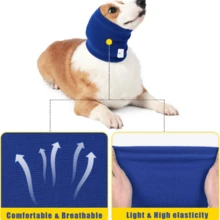 1pc Pet High Elasticity And Noise Resistant Beauty Ear Cushions, Soft And Warm Pet Headwear, Cat And Dog Ear Protection Cover - Blue - View 5