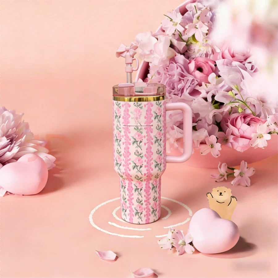 The Best Gifts For Christmas/Halloween. Handmate Gift 40 Oz H2.0 Insulated Tumbler** With A Comfortable Handle, Featuring Double-Walled Vacuum Insulated Stainless Steel Construction. This High-Quality Drinkware Keeps Your Beverages At The Perfect Temperature, Whether It's Hot Or Cold, Ensuring The Original Taste Is Preserved For Longer Periods. Designed To Be Lightweight And Portable, It's Perfect For Outdoor Activities Like Camping, Hiking, Driving, And Travel. With A Large Capacity, It Meets Your Hydration Needs Throughout The Day. Stylish And Convenient To Carry, It's An Ideal Choice For Outdoor Enthusiasts And Makes A Thoughtful And Practical Gift, Whether For Friends Or Family.