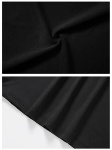 女士黑色无袖高领上衣 - 修身弹力休闲/运动衬衫 2026 - 黑色 - 查看 2