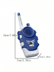 1 对全新儿童对讲机，操作简便，专为儿童设计，小型对讲机，家用互动玩具，远程通讯玩具，节日礼物，生日礼物（不含电池）