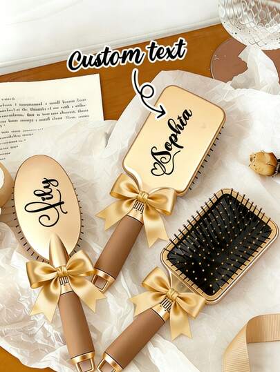 1 st anpassad kam, personlig hårborste, anpassad utredningshårborste, brudtärnepresent med eget namn, utsökt, snygg, vintage, unik, lämplig för vardagsbruk, resor, affärsresor och presentgivning. Födelsedagspresent till flicka, hårborstar, mormorspresent, årsdagspresent, alla hjärtans dag-present, födelsedagspresent, bröllopspresent, mors dag-present, bästa vänpresent.