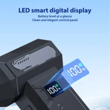 Soplador de chorro de alta potencia a 200,000RPM, equipado con un potente ventilador de turbina y un motor sin escobillas, limpiador portátil recargable, con empuje, adecuado para computadoras - Multicolor - Ver 5